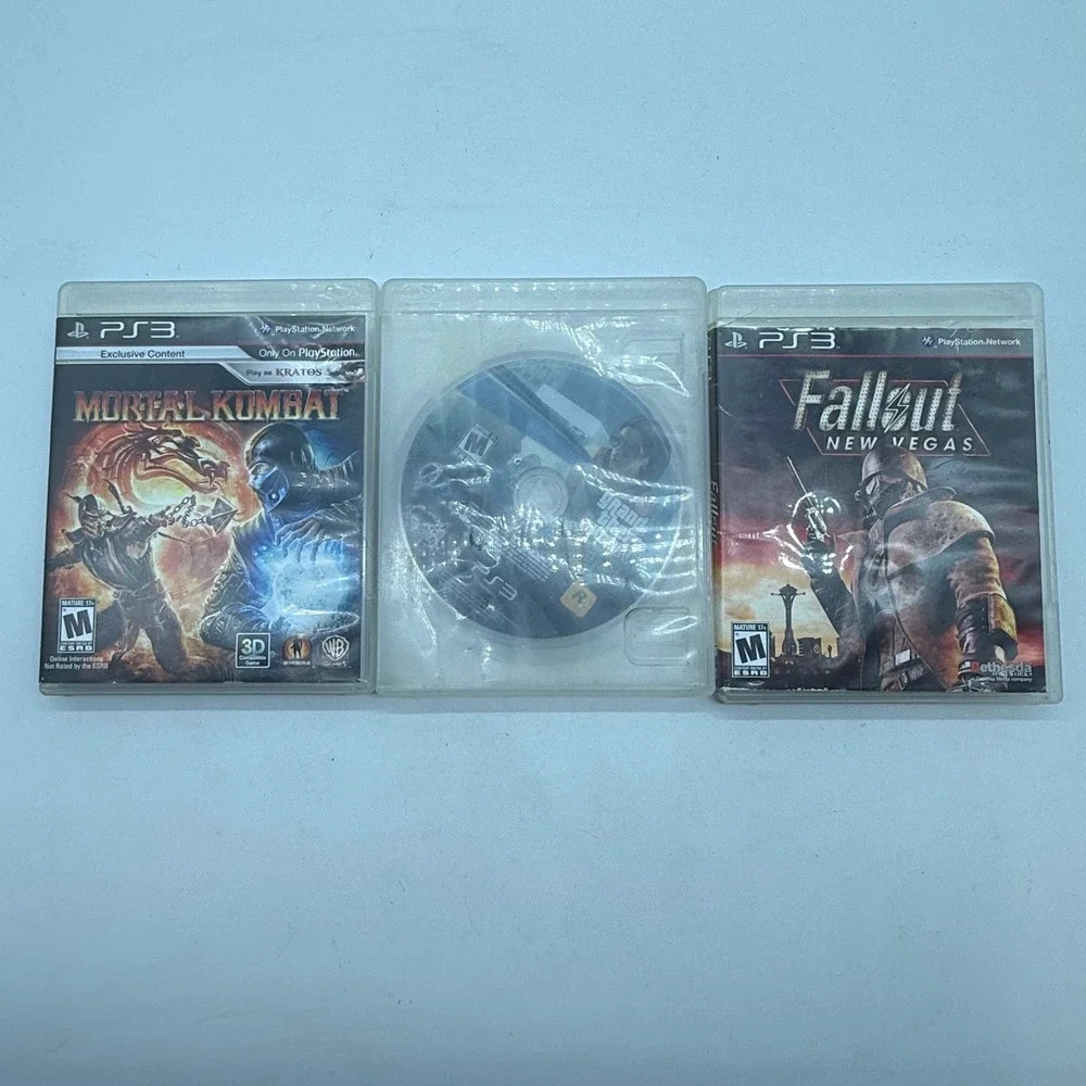 PlayStation‎ 3 PS3 Fallout Mortal Kombat Grand Theft Auto Games Lot of 3 games